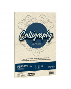 Carta da 90gr nelle morbide tonalità della pergamena riproposte dalla carta Laguna Favini. Utilizzabili per scrittura manuale, inkjet, laser e copy. Formato 21x29,7cm.