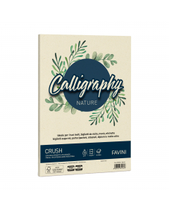 Carta da 100grammi ecologico prodotto e brevettato da Favini utilizzando fino al 15% di residui della lavorazione agro-industriale. Superficie delicata al tatto. Ideale per ogni tipo di stampa e rilegatura. Formato 21x29,7cm.