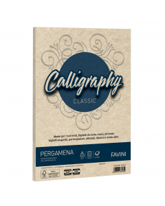Carta da 190gr nelle morbide tonalità della pergamena riproposte dalla carta Laguna Favini. Utilizzabili per scrittura manuale, inkjet, laser e copy. Formato 21x29,7cm.