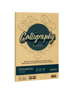 Carta da 90gr nelle morbide tonalità della pergamena riproposte dalla carta Laguna Favini. Utilizzabili per scrittura manuale, inkjet, laser e copy. Formato 21x29,7cm.