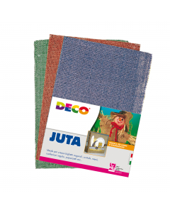 La tela in juta è indicata per creare biglietti, scatole regalo pupazzetti ecc. Disponibile in colori assortiti e diverse misure