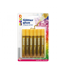 Colla glitter in blister colori assortiti.
