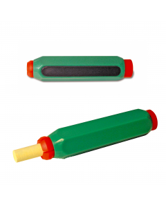 Pratico strumento per evitare di entrare in diretto contatto con gessi e pastelli. Adattabile ad ogni tipo di gesso o pastello. Dotato di calamita con cui sara' possibile attaccarlo alle lavagne magnetiche. Portagessi/pastelli con calamita - dimensioni: c