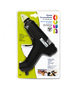 Pistola con carica automatica per colle stick a bassa temperatura 7-55W. Funziona solo con stick colle per basse temperature. Ideale per materiali delicati come palloncini, forme di polistirolo e tutti quegli oggetti che non supportano le alte temperature