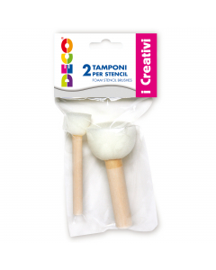 Blister 2 tamponi in spugna per stencil art.06830 CWR
