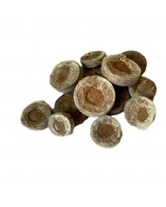 Pastiglie di torba compresse 100% biodegradabili, certificate per coltivazioni organiche.
 E’ sufficiente aggiungere acqua, e si ottiene una terra pura pronta per la coltivazione.
 Le pastiglie hanno un’ottima traspirabilità e non assorbono l’umidità in e