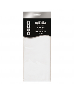 Fogli da 20gr di carta velina - formato 50x76cm.