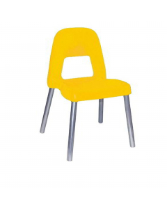 La sedia per bambini che pesa solo 1kg. Molto resistente e adatta per un uso massiccio grazie alle gambe in alluminio. Diametro 25mm. Anatomica, favorisce al corretta postura. Lavabile e ideale anche per esterni. Disponibile a due altezze: 31 e 35cm.