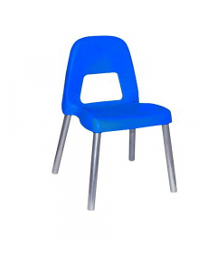 La sedia per bambini che pesa solo 1kg. Molto resistente e adatta per un uso massiccio grazie alle gambe in alluminio. Diametro 25mm. Anatomica, favorisce al corretta postura. Lavabile e ideale anche per esterni. Disponibile a due altezze: 31 e 35cm.