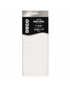Fogli da 20gr di carta velina - formato 50x76cm.