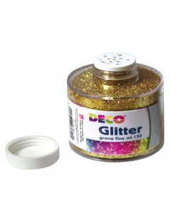 Coloratissimi glitter dall'effetto luccicante, ideali per impreziosire e personalizzare con facilita' ogni oggetto: biglietti augurali, menu', collage, sagome di cellulosa e polistirolo, addobbi natalizi, ecc. resistentissimi ai collanti. Per ottenere ris