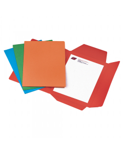 Cartellina per atti con 3 alette in robusto cartoncino Bristol da 200gr. F.to 25x34,5cm. Confezione da 25 cartelline.