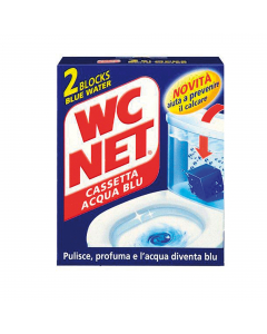 Agisce sciogliendosi gradualmente ad ogni risciacquo, rilasciando i suoi principi attivi e colorando l'acqua di blu.