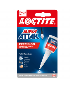 Adesivo universale liquido ed istantaneo. Dotato di beccuccio per una facile applicazione. Ideali per gomma, metallo, ceramica, legno, cuoio, pelle e vari tipi di plastica (tranne PE, PP, PTFE). Grazie alla nuova formula resiste all'acqua, alle temperatur