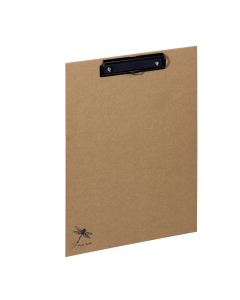 "PURE - Portablocco f.to A4, con meccanismo a molla per trattenere fogli sfusi. Realizzato in cartone ricoperto di carta kraft di alta qualità, 100% biodegradabile, riutilizzabile e riciclabile. Copertina personalizzabile. Dimensioni (LxHxP): 240x340x20mm