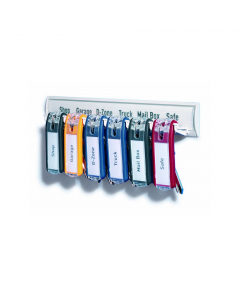 Portachiave innovativo che rivoluziona l'organizzazione della cassette portachiavi KEY BOX. L'esclusivo design è studiato per mostrare l'etichetta sempre in posizione frontale mantenendo nascosta la chiave e assicurandone l'immediata identificazione. L'in
