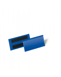 Tasche per identificazione a fissaggio magnetico. Robuste e resistenti all'usura e agli strappi, sono realizzate con retro in plastica colore blu e copertina frontale trasparente. Proteggono da sporco e polvere i documenti inseriti. Adatte all'uso con sca