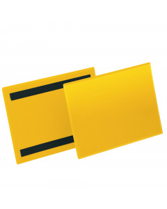 Tasche per identificazione a fissaggio magnetico. Robuste e resistenti all'usura e agli strappi, sono realizzate con retro in plastica colore blu e copertina frontale trasparente. Proteggono da sporco e polvere i documenti inseriti. Adatte all'uso con sca