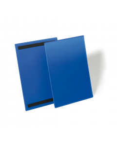 Tasche per identificazione a fissaggio magnetico. Robuste e resistenti all'usura e agli strappi, sono realizzate con retro in plastica colore blu e copertina frontale trasparente. Proteggono da sporco e polvere i documenti inseriti. Adatte all'uso con sca