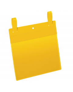 Tasche per identificazione con fascette di aggancio. Applicazione facile e sicura su grigliati metallici e contenitori per stoccaggio e trasporto. Robuste e resistenti all'usura e agli strappi, sono realizzate con retro in plastica colore blu e copertina 