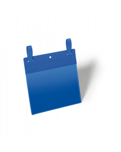 Tasche per identificazione con fascette di aggancio. Applicazione facile e sicura su grigliati metallici e contenitori per stoccaggio e trasporto. Robuste e resistenti all'usura e agli strappi, sono realizzate con retro in plastica colore blu e copertina 
