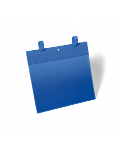 Tasche per identificazione con fascette di aggancio. Applicazione facile e sicura su grigliati metallici e contenitori per stoccaggio e trasporto. Robuste e resistenti all'usura e agli strappi, sono realizzate con retro in plastica colore blu e copertina 
