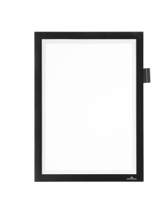 Cornice espositiva magnetica per la scrittura diretta sull'inserto grazie al pannello frontale magnetico dotato di finestra.
Aderisce perfettamente su superfici metalliche come lavagne magnetiche, armadietti, totem informativi in metallo e macchinari nell