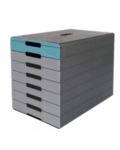 Cassettiera con 7 cassetti dotati di apposito spazio per l’etichettatura mediante etichette adesive incluse, personalizzabili a mano o con il software gratuito online DURAPRINT®
. Per documenti fino al formato C4
. Può essere etichettato con etichette ade