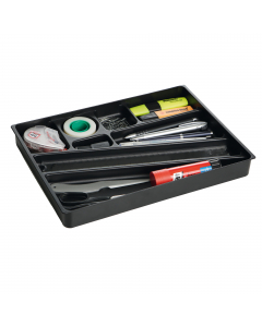 Portaoggetti per piccoli accessori e cancelleria dal design solido e robusto. Ideale per essere riposto nei cassetti della scrivania, negli armadi oppure nelle cassettiere IDEALBOX PLUS.
Massima flessibilità d'uso grazie agli 8 compartimenti che aiutano n
