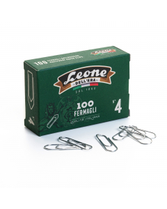 Protetti da una resistente zincatura antiruggine. L’alta tecnologia di produzione ne garantisce una perfetta forma e tenuta. In scatolina di cartone da 100 fermagli n.4 (32mm).