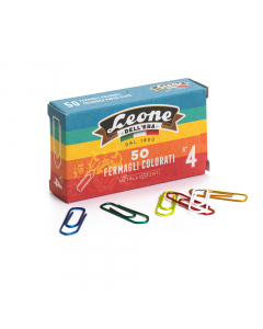 Fermagli antiruggine colorati ricoperti con vernici metallizzate per unÆ eccezionale protezione alla corrosione e per permettere lo scorrimento sulla carta senza strappi. Colori assortiti vivaci e metallizzati.