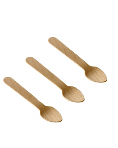 Cucchiaini in Legno di betulla, non contiene vernici, additivi e sostanze sottoposte a restrizioni per il contatto alimentare. Adatto a cibi caldi e freddi, solidi e liquidi. Biodegradabile naturalmente,
• Dimensioni : 9.5 cm
• Peso unitario: 1 gr
• Color
