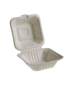 Vaschette realizzate  in polpa di cellulosa estratta da bamboo e canna da zucchero. Colore: bianco. Adatto a cibi caldi e freddi,solidi e liquidi;per i cibi caldi evitare il contatto prolungato (max 30 min a 70°C). Forno tradizionale:max10min a 100°C. For