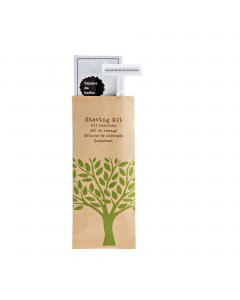 Set barba per Hotel composto da: rasio e crema barba. Colore rasoio bianco, colore busta avana. Crema monodose, prodotto cosmetico per uso esterno. Modalità d'uso: Usare e risciacquare con abbondante acqua.