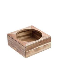 Supporto ciotola in bamboo 26x26x11cm colore naturale Leone