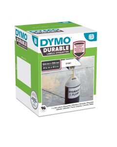 Rotolo di etichette permanenti LabelWriterTM DURABLE INDUSTRIAL in carta bianca multiuso 104x159mm(200et x rotolo). Utilizzabili solo con la stampante per etichette LABELWRITER 4XL: sono caratterizzate da un adesivo per uso industriale e sono resistenti a
