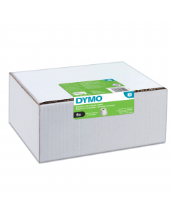 Value pack 6 rotoli etichette Spedizioni/Badge f.to 54x101mm. Colore bianco.  220 etichette x ogni singolo rotolo.