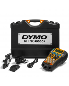 Connessione al PC o strumento di etichettatura portatile. Creazione di etichette o trasferimento di file con codici a barre e layout complessi dal software DYMO ID™ su PC alla stampante Rhino 6000+ per una modifica semplice on-the-job.
• Stampe da 6/9/12/