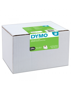 Value pack 24 rotoli etichette Indirizzi Estesi f.to 36x89mm. Colore bianco. 260 etichette x ogni singolo rotolo.