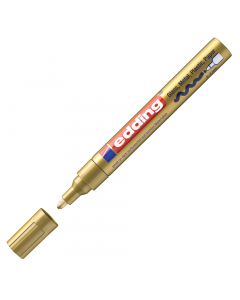 Marcatore a vernice coprente effetto smalto, permanente ed inodore. Privo di toluene/xilene. Resiste all’acqua, allo sfregamento, alle temperature fino a 400°C (bianco e argento fi no a 1000°). Aderisce a tutte le superfici lisce e porose: vetro, plastica