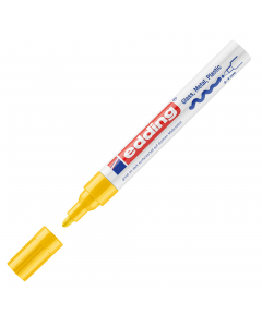 Marcatore a vernice coprente effetto smalto, permanente ed inodore. Privo di toluene/xilene. Resiste all’acqua, allo sfregamento, alle temperature fino a 400°C (bianco e argento fi no a 1000°). Aderisce a tutte le superfici lisce e porose: vetro, plastica