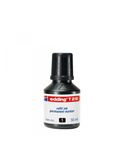 Inchiostro inodore permanente a base d'alcool senza toluene e xilene. Resistente alla luce e allo sfregamento. 
Scrive su tutte le superfici lisce, ruvide e porose. 
Flacone con erogatore a goccia da 30ml.
Utilizzabile anche con pennelli, pennini, normogr