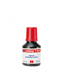 Inchiostro inodore permanente a base d'alcool senza toluene e xilene. Resistente alla luce e allo sfregamento. 
Scrive su tutte le superfici lisce, ruvide e porose. 
Flacone con erogatore a goccia da 30ml.
Utilizzabile anche con pennelli, pennini, normogr