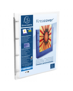 Raccoglitore personalizzabile in PPL a 4 anelli tondi da 15mm  formato A4 colore trasparente Linea CHROMALINE KREACOVER.

In Polipropilene flessibile e traslucido che consente di visualizzare la prima pagina del contenuto in un colpo d'occhio. Tasca A4 di