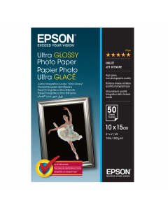 "Carta fotografica lucida ultra formato 50fg 10X15CM (4X6"") 300gr EPSON"