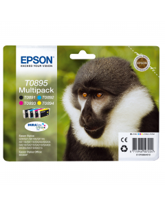 Multipack T0895 cont.N.4 cartucce nero,giallo,magenta,ciano
