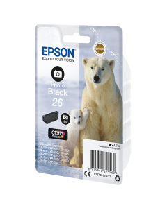 Cartuccia nero-foto Epson claria premium serie 26/ORSO POLAREin blister RS