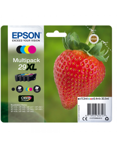 Conf. 4 cartucce ink 1 x colore serie 29XL FRAGOLA
