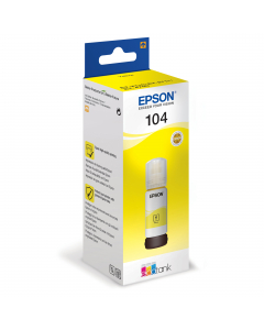 CARTUCCIA INCHIOSTRO 104, FLACONE GIALLO DA 65 ml
