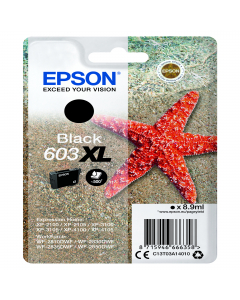 Cartuccia di inchiostro Epson Nero serie 603XL Stella Marina, 8,9ml, 500 pag